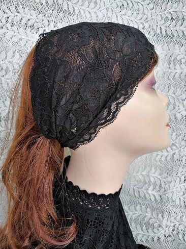 Stretch Headbands for Women Lace Headcovering for Women Lace Headwrap (Purple) in Saudi Arabia