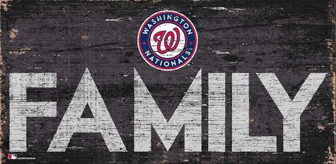 MLB Washington Nationals Unisex Washington Nationals Family Sign, Team Color, 6 x 12 in Saudi Arabia