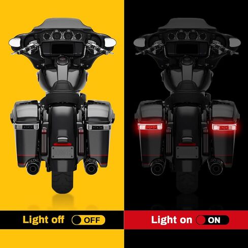 psler Saddlebag Housing Tail Run Brake Turn Light Lamp LED Len for Touring Street Road Glide CVO Electra Glide Ultra Classic Ultra Limited CVO 2014-2022 (Chrome Red) in Saudi Arabia
