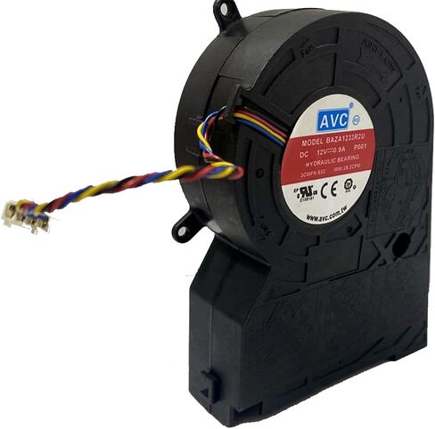 BAZA1233R2U P001 مروحة AVC 12 فولت - 12 فولت 0.9 أمبير 3CWF9: X02 مروحة تبريد الهيكل الكل في واحد 28.2CFM الحجم: 14x10.9x3.5 سم مخرج الهواء: 11x 3.5 سم السلك: 4 أسلاك LIONX in Kuwait