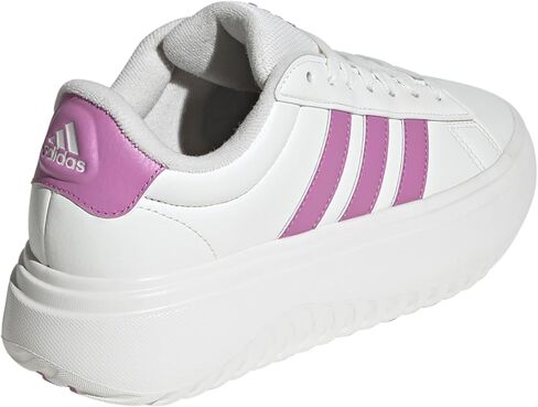adidas Women's Grand Court Platform Sneaker, Off White/Charcoal/Wonder White, 6.5 in Saudi Arabia