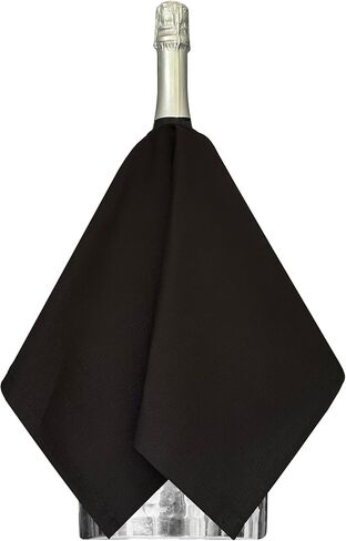 Original Collection, Bottle Cloth for Wine Chillers or Ice Buckets, Cotton, 54 cm, Center Hole, Stitched Circle (White, Pack of 1) in Saudi Arabia