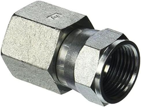 Brennan Industries 6506-12-12 تركيب أنبوب فولاذي مستقيم، 3/4 بوصة - 14 NPTF × 1-1/16 بوصة -12 خيط SAE، 3/4 بوصة NPTF أنثى × 3/4 بوصة دوارة JIC in Kuwait