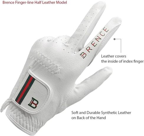 Synthetic Leather + Geunie Leather Combination Hybride Golf Glove for Men in Saudi Arabia