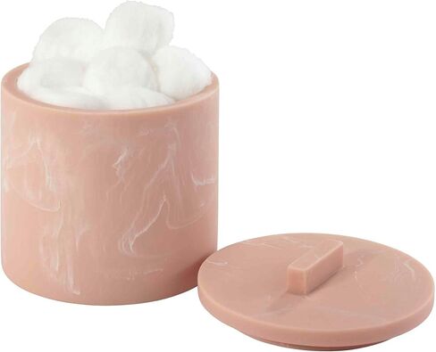 Nicole Miller - Covered Jar, Resin Countertop Accessories, Dorm Room Essentials (Kendall Collection, Clay) in Saudi Arabia