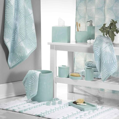 Nicole Miller - Covered Jar, Resin Countertop Accessories, Dorm Room Essentials (Kendall Collection, Clay) in Saudi Arabia