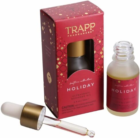 زيت ناشر الروائح بالموجات فوق الصوتية من تراب 0.5 أونصة - عطلة - زيت معطر موسمي لموزع الروائح العطرية بالموجات فوق الصوتية - روائح القرفة والزنجبيل وفانيليا بوربون in Kuwait