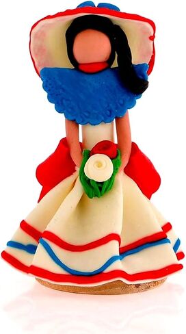 Tete's Handcrafted & Painted Dominican Republic Collectible Faceless Porcelaincron Doll 4.5" in Saudi Arabia