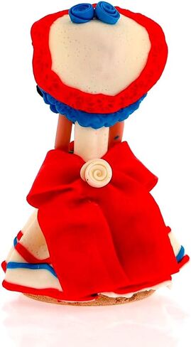 Tete's Handcrafted & Painted Dominican Republic Collectible Faceless Porcelaincron Doll 4.5" in Saudi Arabia