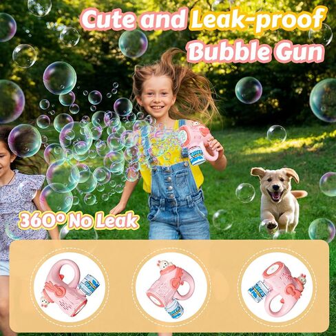 Automatic Bubble Machine, Bubble Blower for Kids Toddlers Batteries Bubble Toys 18000+ Bubbles Per Minute, Portable 90° Bubble Maker with Light Effect for Parties, Birthday, Wedding, Christmas, Black in Saudi Arabia