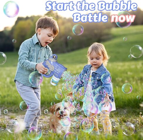 Automatic Bubble Machine, Bubble Blower for Kids Toddlers Batteries Bubble Toys 18000+ Bubbles Per Minute, Portable 90° Bubble Maker with Light Effect for Parties, Birthday, Wedding, Christmas, Black in Saudi Arabia