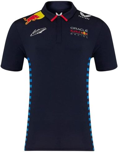 Red Bull Racing F1 Men's 2024 Max Verstappen Team Polo Shirt (US, Alpha, 4X-Large, Regular, Regular, Night Sky) in Kuwait