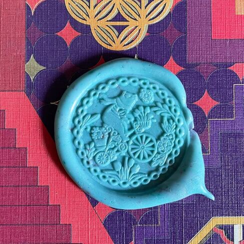 5 قطع من ختم الشمع، رأس بديل لختم الشمع العتيق، طوابع سجل القصاصات، رأس لدعوات حفلات الزفاف، هدية فكرة الديكور (أليس) in Kuwait