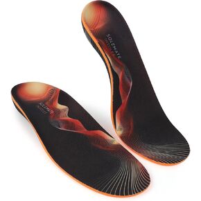 Comfortable Orthotic Inserts with Heel Cradle & Arch Support - Shoe Inserts for Men & Women - Shock Absorption, Plantar Fasciitis Relief, Foot Alignment, Pressure Redistribution(M)
