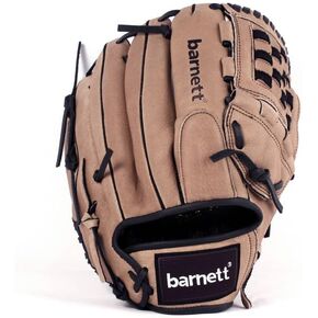 BARNETT SL-120 Leather Baseball Glove Infield/Outfield, Size 12", Brown