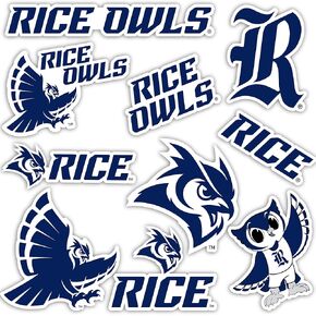 Desert Cactus Rice University Stickers Owls Vinyl Decals Laptop Water Bottle Car Scrapbook T2 (Type 2)