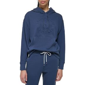 Tommy Hilfiger Women's Relaxed Fit Embossed Graphic Hoodie