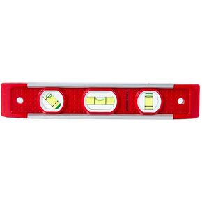Swanson Tool Co SWTL800M 9 inch Extruded Aluminum Torpedo Level with 3 Rare Earth Magnets and 3 Bubble Vials for 0°/90°/45° Measurements