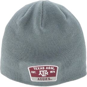 ZHATS NCAA Officially Licensed Beanie Edge Patch Switchback Gray