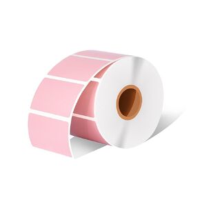KKBESTPACK 2.25x1.25 Direct Thermal Shipping Labels (Pink 2.25x1.25/1 Roll)