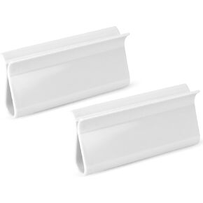2 Pieces Shade Pulls for Roller Shades, Window Shade Pulls, White Roller Shade Pulls, Blinds Shades Lifting Clamp Pull, Plastic Roller Hem Grip for Home Office Rolling Curtain Accessories