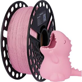 Matte PLA 3D Printer Filament, Dimensional Accuracy +/- 0.02 mm, 1 kg Spool, 1.75 mm (Black)