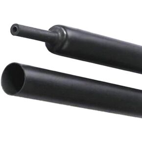 Dual Wall Heat Shrink Tubing 3:1 Ratio Heat Activated Adhesive Glue Lined Marine Shrink Tube Wire Sleeving Wrap Protector Black 2pcs 80cm, 1.6M Total (9.5mm(0.37"))