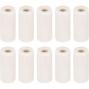 Ceramic Tube Wiring Insulated Ceramic Tubing [for Cable Bundle Heat Insulation Protection] - 30 Pcs / 2mm x 4mm x 10mm