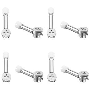 MroMax 3-in-1 Metal Furniture Connecting Kit 15mm OD Cam Fitting, 6x41mm Dowel Screws, 11mm OD Pre-Inserted Nut for Wardrobe Cabinet Drawer Dresser 5Sets