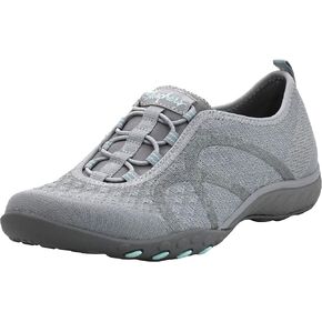 Skechers Sport Women's Breathe Easy Fortune Fashion Sneaker, White/Silver, 9.5 M US in Saudi Arabia