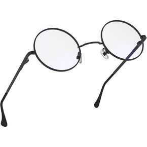 Unisex Stylish Round Blue Light Blocking Glasses for Women and Men - Retro Circle Eyeglasses Anti-Eyestrain