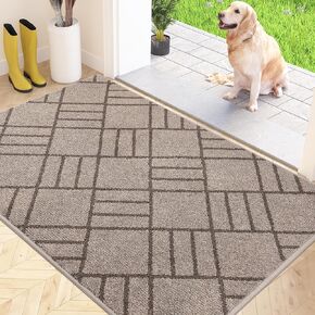 Non Slip Entryway Rug 20" x 32", Dirt Trapper Door Mat, Inside Washable Rug for Kitchen, Bathroom, Bedroom, Floor