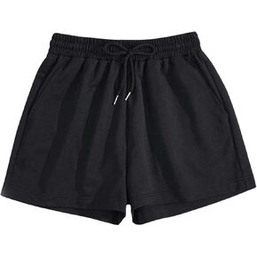 MakeMeChic Women's Lounge Shorts Drawstring Elastic Waisted Running Track Shorts