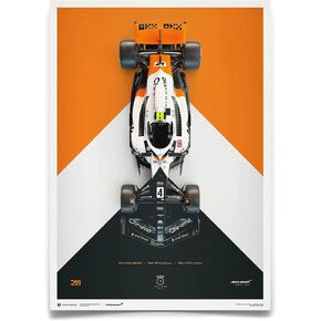 McLaren Formula 1 Team - Lando Norris - The Triple Crown Livery - 60th Anniversary - 2023, Limited, 19.75 x 27.5 Room Décor, Racing Memorabilia, Men and Teens, Car Art Posters, Wall Art, F1 Prints in Saudi Arabia