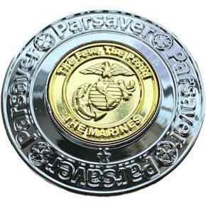 Players Dual Golf Ball Marker - 2 in 1 Military Ball Marker - Perfect Golf Accessories Gift