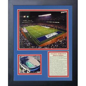 الأساطير لا تموت أبدًا "ملعب نيويورك جاينتس، مجموعة صور بإطار فيلد، 11 × 14 بوصة، (11764U) in Kuwait