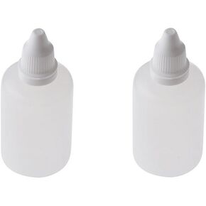 10 Pcs Empty Refillable Plastic Squeezable Dropper Bottle Portable Eye Liquid Container with Screw Cap Cosmetic Packaging Vial Essential Oil Container (100 ml)