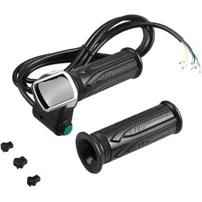 E to Throttle Handlebar Waterproof ABS Handlebar Grip with LCD Display for Electric Cars Scooter 1 Pair(36V)
