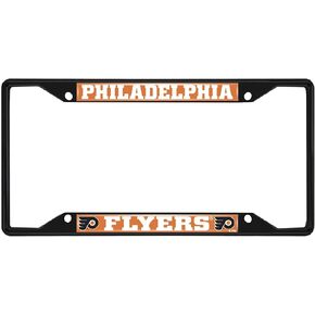 FANMATS 31388 Philadelphia Flyers Metal License Plate Frame Black Finish