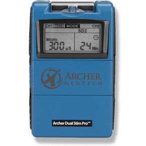 Dual Stim Pro TENS/EMS Unit. 24 Modes, Professional Quality, Rugged for All Day Use.