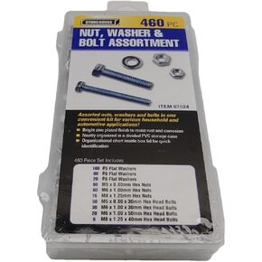 460 Piece Nut and Washer Assortment - Metric Storehouse
