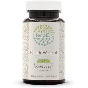 Black Walnut 120 Capsules, 500 mg, USDA Organic Black Walnut (Juglans Nigra) Dried Hull (120 Capsules)
