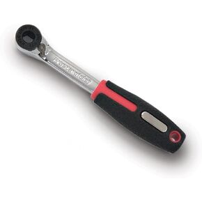 Prestacycle Prestaratchet Micro, Heavy-Duty Mini Ratchet & 1/4 Bits for Bike Repair & Maintenance, 40Nm Small Ratchet & Screwdriver with 6 Hex Bit Set, with Round Bit Holder & Tool Stand