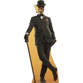 Cardboard People Top Hat Skeleton Life Size Cardboard Cutout Standup