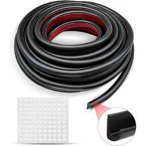40Ft J-Shape RV Trim Molding, Roof Weather Stripping Trim Seal with Self-Adhesive, Rain Gutter Rubber Drip Rail Fit for Car, Truck, RV, Boat and Home Application, White
