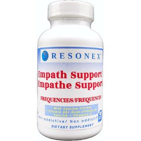 Empath Support - 120 Tablets - for Sensitive People. Shields Against Narcissistic People. Frequencies of 2 Cell Membrane enzymes - HV1 and CLCs - and ATP.