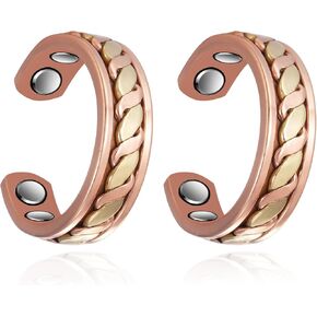 MagVIVACE Copper Ring for Women Magnetic Ring, Pure Copper Jewelry with 3500 Gauss Magnet