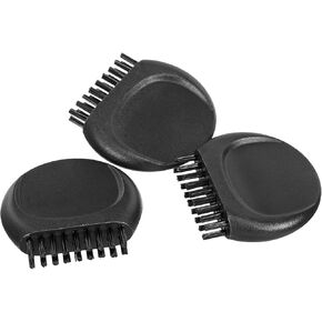 3 Pack Mini Golf Club Brush - Golf Course, Round Soft & Portable & Dust Clean, Apply to Outdoor Golf Links (1.18 x 1.22 x 0.3 Inch, Black)