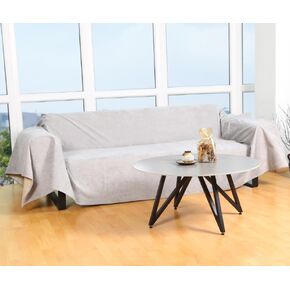 Izbor Cat Scratch Furniture Protector Anti-Scratch, Anti Slip, Waterproof, Water Resistance, Pet-Friendly Couch Cover for Pets and Kids Grey Color (Large (134x71))