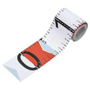 PATIKIL Adhesive Fish Ruler, 2 Pack 53 Inch Fish Measuring Tape Sticker Tape Waterproof for Fishing Boat Kayak Workbench, Red